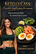 Keto Sin Estrés Tu Plan Semanal de Comidas Rápidas  ✨ Incluye 3 Bonos Exclusivos